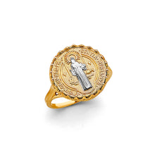 Load image into Gallery viewer, 14K Two Tone Gold Round San Benito Ring