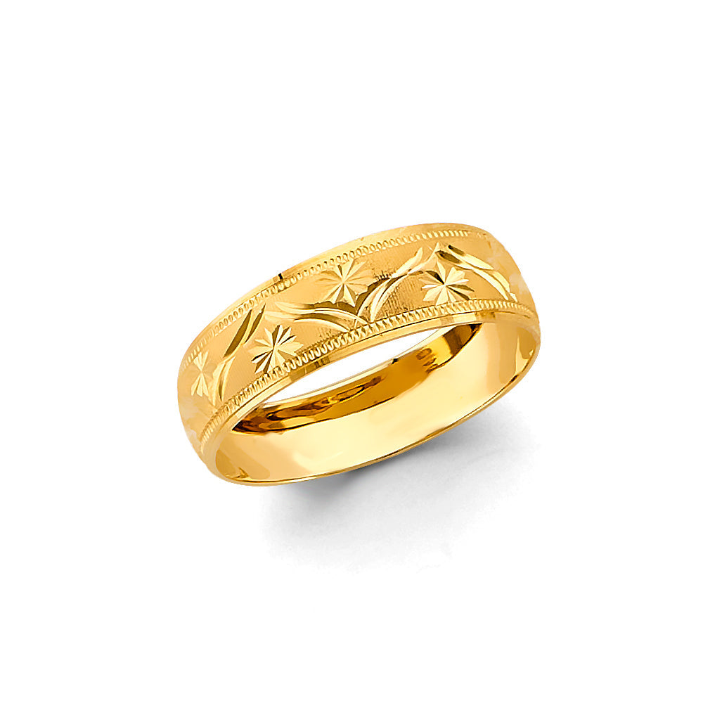 14K Yellow Gold Men's Wedding Band