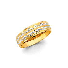 Load image into Gallery viewer, 14K Two Tone Gold Men&#39;s Wedding Band