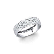 Load image into Gallery viewer, 14K White Gold Men&#39;s Wedding Band