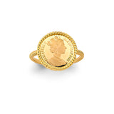 14K Yellow Gold Queen Elizabeth Ring Or Set