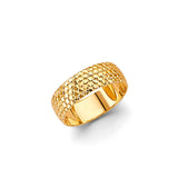 14K Yellow Gold DC 6mm Wedding Band