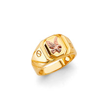 Load image into Gallery viewer, 14K Two Tone Gold Eagle Ring