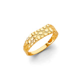 14K Yellow Gold Nugget Ring