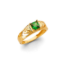 Load image into Gallery viewer, 14K Yellow Gold CZ Ring