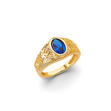 Load image into Gallery viewer, 14K Yellow Gold Oval CZ Ring