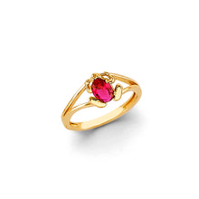 Load image into Gallery viewer, 14K Yellow Gold CZ Frog Ring