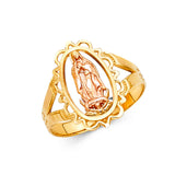 14K Two Tone Gold Guadalupe Ring