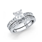 14K White Gold 2.5mm CZ Ladies Wedding Ring--Wedding Band and Engagement Rings are sold Separately