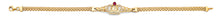 Load image into Gallery viewer, 14K Two Tone Gold CZ 15 Years Crown Bracelet