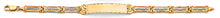 Load image into Gallery viewer, 14K Tri Color Gold Plain ID Bracelet