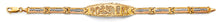 Load image into Gallery viewer, 14K Tri Color Gold Lucky ID Bracelet