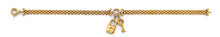 Load image into Gallery viewer, 14K Yellow Gold Key And Lock Center Bracelet