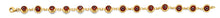 Load image into Gallery viewer, 14K Yellow Gold Red Evil Eye Bracelet