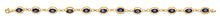 Load image into Gallery viewer, 14K Yellow Gold Blue Evil Eye Bracelet