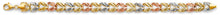 Load image into Gallery viewer, 14K Tri Color Double Face Gradated Stampato Bracelet