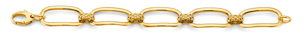 14K Yellow Gold Open Fancy Bracelet