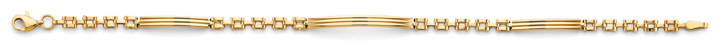 14K Yellow Gold Bar Bracelet