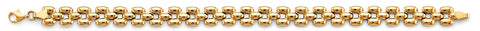 14K Yellow Gold Balls Fancy Bracelet