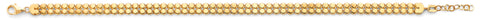 14K Yellow Gold Circles Fancy Bracelet