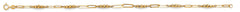 14K Yellow Gold Light Infiniti And Link Bracelet