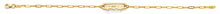 Load image into Gallery viewer, 14K Yellow Gold I Love U Center ID Bracelet