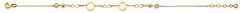 14K Yellow Gold Light CZ Bracelet