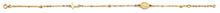 Load image into Gallery viewer, 14K Tri Color Gold Ball Light Bracelet