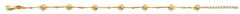 14K Yellow Gold DC Ball Bracelet