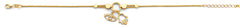 14K Yellow Gold Hanging Evil Eye And Hamsa Bracelet