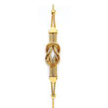 Load image into Gallery viewer, 14K Yellow Gold Knot Friendship Bracelet