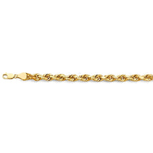 Load image into Gallery viewer, 14K Yellow Gold Solid Rope 7.8mm Chain