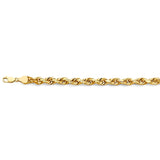 14K Yellow Gold Solid Rope 7.8mm Chain