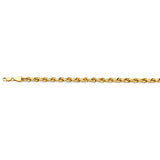 14K Yellow Gold Solid Rope 5.6mm Chain