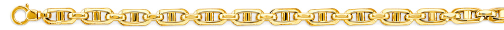 14K Yellow Gold Hollow Anchor Chain