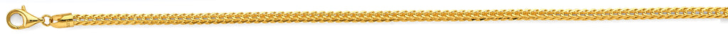 14K Yellow Gold 3mm 8DC Open Franco Chain