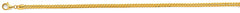 14K Yellow Gold 3mm 8DC Open Franco Chain
