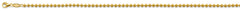 14K Yellow Gold 2.5mm Plain Ball Chain