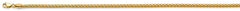 14K Yellow Gold 2.7mm Hollow Round Box Chain