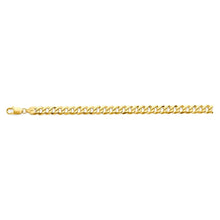 Load image into Gallery viewer, 14K Yellow Gold 8mm Solid Bevelled Curb Chain