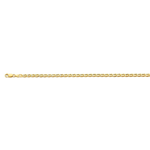 14K Yellow Gold Light 4.2mm Mariner Chain