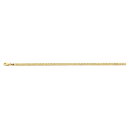 14K Yellow Gold Light 3.5mm Mariner Chain