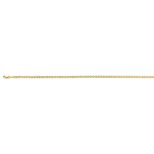 14K Yellow Gold Light 2.6mm Mariner Chain