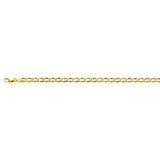 14K Two Tone Gold Light 6.3mm Mariner Chain