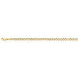 14K Two Tone Gold Light 5.3mm Mariner Chain