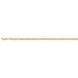 14K Two Tone Gold Light 4.2mm Mariner Chain