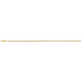 14K Two Tone Gold Light 2.9mm Mariner Chain