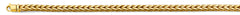 14K Yellow Gold 4.5mm Hollow Square Franco Chain