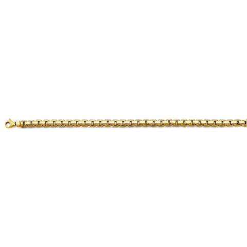 14K Yellow Gold 5.4mm Hollow Box Chain