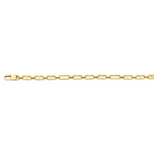 Load image into Gallery viewer, 14K Yellow Gold 6mm Hollow Mariner 3+1 Chain